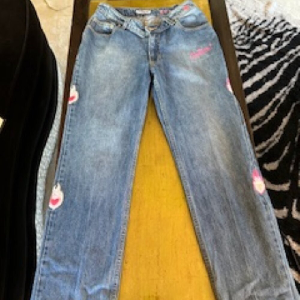 OPENING CEREMONY BRAND Fabulously Embellished NYC DENIM JEANS.  SIZE 28